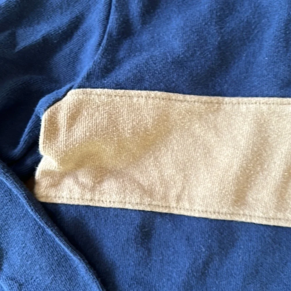 Janie and Jack navy striped hooded pullover